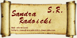 Sandra Radoički vizit kartica